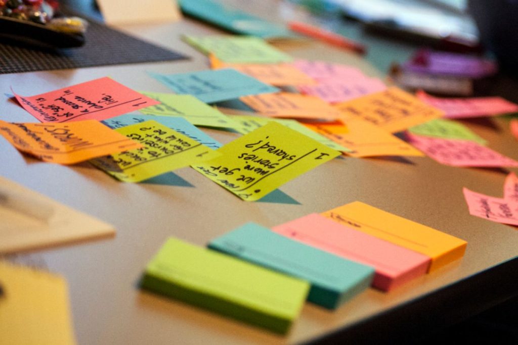 post its de planejamentos